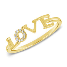 Load image into Gallery viewer, Love Diamond Ring - 14K Gold