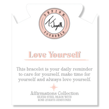 Load image into Gallery viewer, Love Yourself Rose Quartz Bracelet - TJazelle Affirmations Collection