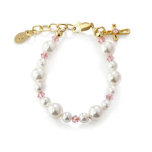 Load image into Gallery viewer, Madison Baptism or Communion Cross Bracelet - Cherished Moments