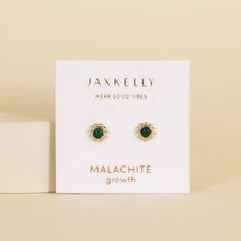 Load image into Gallery viewer, Sun Stud w/ Malachite Stud Earrings - Jax Kelly