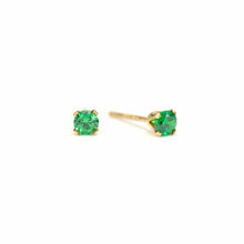 Load image into Gallery viewer, May Birthstone Stud Earrings - Gold Filled