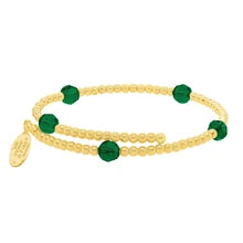 Load image into Gallery viewer, May Birthstone Gold-Filled Bead Wrap- By Wind &amp; Fire