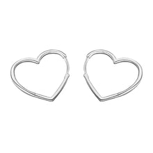 Load image into Gallery viewer, Medium Heart Hoop Earrings-Kiki Chic