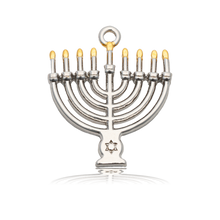 Load image into Gallery viewer, "Menorah" Sterling Silver Charm - TJazelle