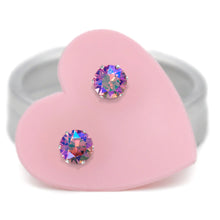 Load image into Gallery viewer, Pink AB Micro Mini Bling Sterling Silver Stud Earrings - JoJoLovesYou