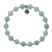 Load image into Gallery viewer, Mindfulness Collection- Light Blue Quartz Gemstone Bracelet