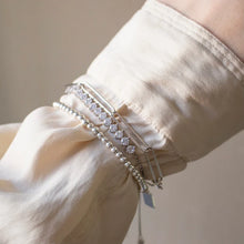 Load image into Gallery viewer, Mini Silver Staple Bracelet