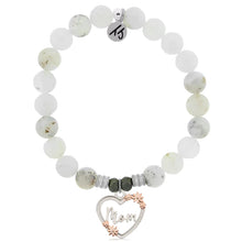 Load image into Gallery viewer, Mom Heart Charm Silver Bracelet- TJazelle