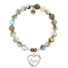 Load image into Gallery viewer, Mom Heart Charm Silver Bracelet- TJazelle
