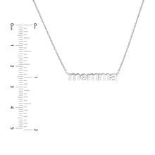 Load image into Gallery viewer, Momma CZ Necklace - Sterling Silver