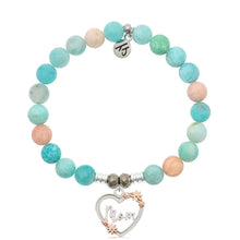 Load image into Gallery viewer, Mom Heart Charm Silver Bracelet- TJazelle