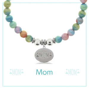 Mom Silver Charm Bracelet - TJazelle HELP Collection