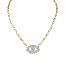 Load image into Gallery viewer, Monica Evil Eye Delicate Necklace
