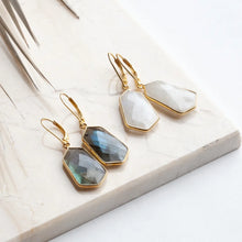 Load image into Gallery viewer, Moonstone Dea Drop Earrings - Lotus Jewelry