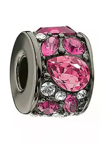 Fuchsia Mosaic Swarovski Oxidized Bead - Chamilia