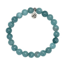 Load image into Gallery viewer, "Prosperity" Mountain Blue Jade Stacker - TJazelle