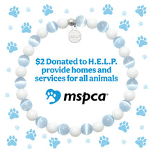 Load image into Gallery viewer, MSPCA Blue Selenite Charity Stacker - TJazelle