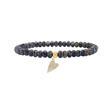 Load image into Gallery viewer, Harper Slanted Heart Beaded Bracelet