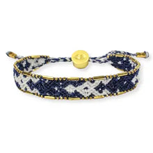 Load image into Gallery viewer, Navy and White - Bali Friendship Bracelet