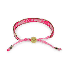 Load image into Gallery viewer, Neon Pink &amp; White - Bali Friendship Bracelet