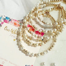 Load image into Gallery viewer, &quot;Multi Pearl Bracelet&quot; Beaded Bracelet- Our Whole Heart