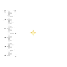 Load image into Gallery viewer, North Star Stud Earrings - 14K Yellow Gold