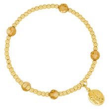 Load image into Gallery viewer, November Birthstone Gold-Filled Bead Wrap- By Wind &amp; Fire