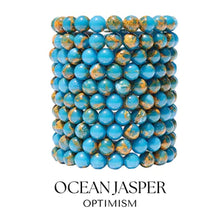 Load image into Gallery viewer, &quot;Good Vibrations&quot; Ocean Jasper Stacker Bracelet - TJazelle