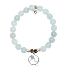 Load image into Gallery viewer, "Ocean Love" with Larimar Silver Charm Bracelet - TJazelle