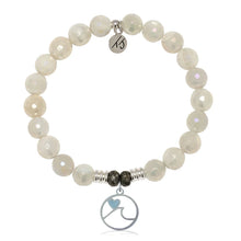 Load image into Gallery viewer, "Ocean Love" with Larimar Silver Charm Bracelet - TJazelle