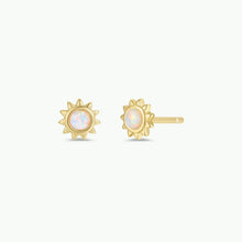 Load image into Gallery viewer, Sun Stud w/ Opal Stud Earrings - Jax Kelly