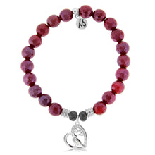 Load image into Gallery viewer, "Open Cardinal" Silver Charm Bracelet - TJazelle