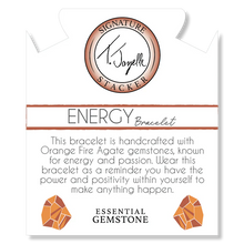 Load image into Gallery viewer, Orange Fire Agate Stacker - TJazelle