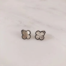 Load image into Gallery viewer, Mother of Pearl Clover Stud Earrings - Our Whole Heart