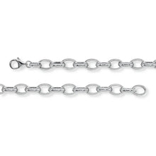Load image into Gallery viewer, 7" Oval Link PaperClip Bracelet