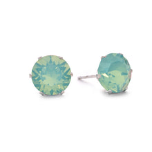Load image into Gallery viewer, Pacific Green Opal - Mini Bling Earrings - JoJoLovesYou