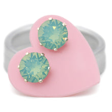 Load image into Gallery viewer, Pacific Green Opal - Mini Bling Earrings - JoJoLovesYou