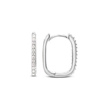 Load image into Gallery viewer, Little Luxuries Oval Micro Pave Hoops - Chloe &amp; Lois