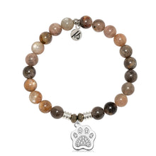 Load image into Gallery viewer, Paw CZ Silver Charm Bracelet - TJazelle