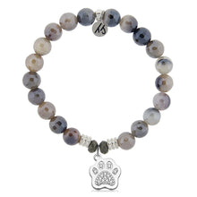 Load image into Gallery viewer, Paw CZ Silver Charm Bracelet - TJazelle