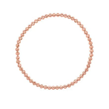 Load image into Gallery viewer, 14K Rose Gold Moon-Cut Bead Stretch Bracelet