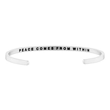 Load image into Gallery viewer, "Peace Comes from Within" Mantraband Bracelet