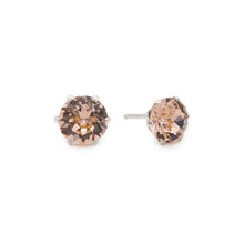 Load image into Gallery viewer, Peach Ultra Mini Bling Earrings