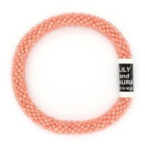 Load image into Gallery viewer, Peachy Coral Solid Roll on Bracelet- Lily and Laura