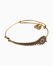 Load image into Gallery viewer, Peacock Feather Wrap Bangle Bracelet - Alex and Ani