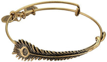 Load image into Gallery viewer, Peacock Feather Wrap Bangle Bracelet - Alex and Ani