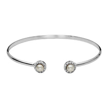 Load image into Gallery viewer, Dazzle Pearl Bangle Bracelet - Samuel B