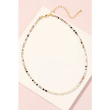 Load image into Gallery viewer, Pearl &amp; Faceted Beaded Choker Necklace