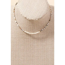 Load image into Gallery viewer, Pearl &amp; Faceted Beaded Choker Necklace