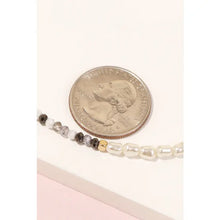 Load image into Gallery viewer, Pearl &amp; Faceted Beaded Choker Necklace